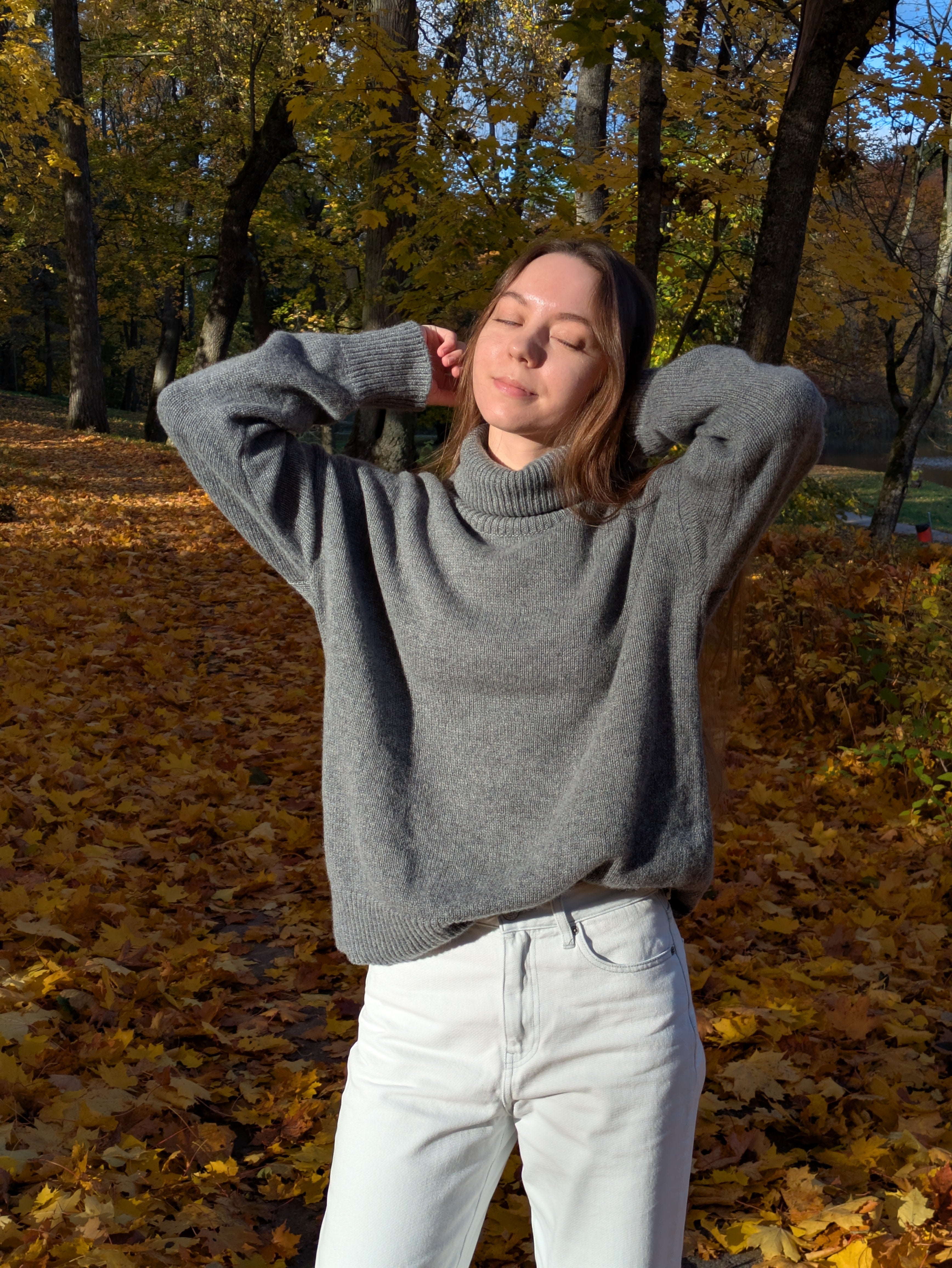 Pure Cashmere Turtleneck Sweater - Oversized High Neck Jumper