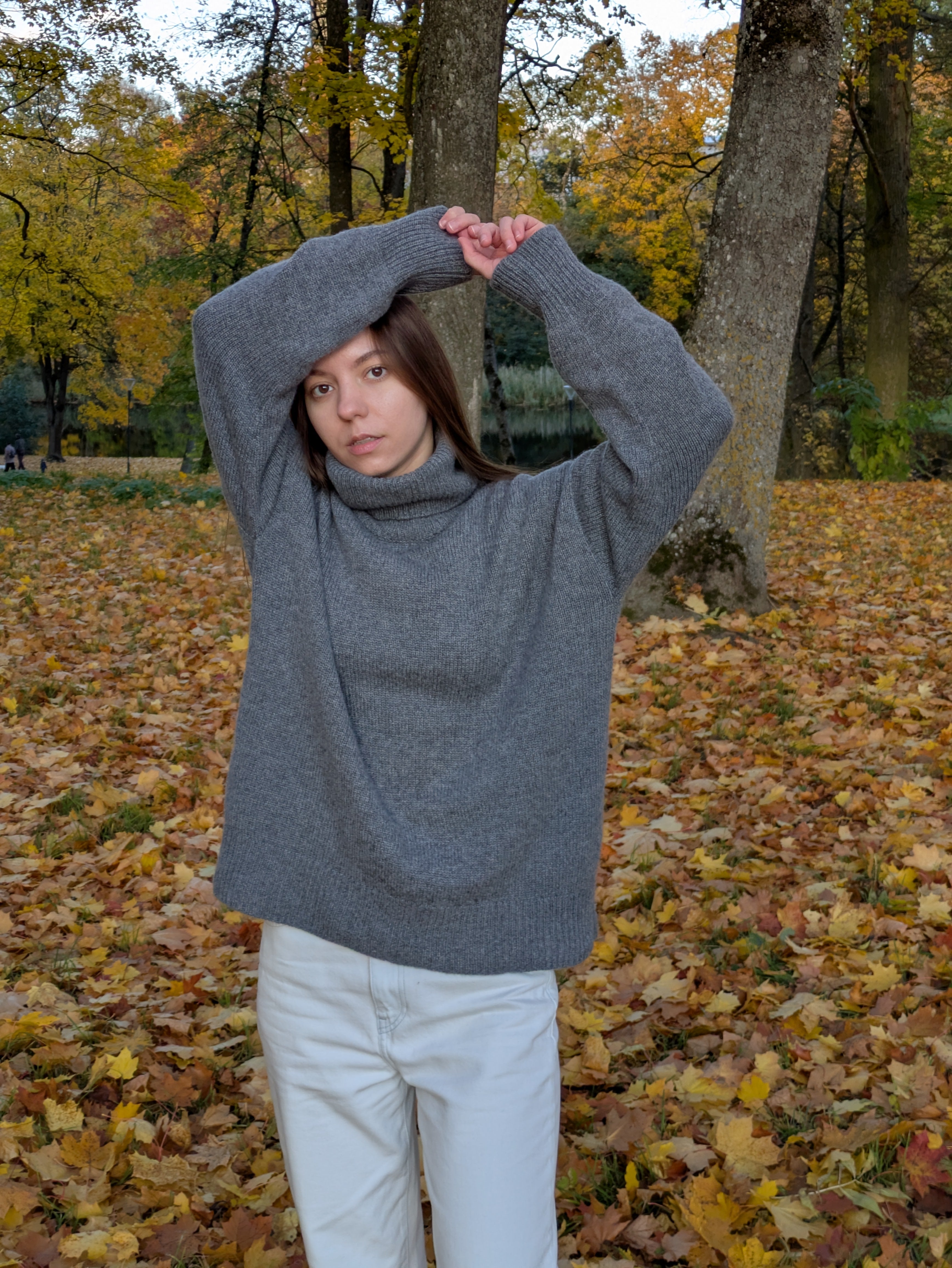Pure Cashmere Turtleneck Sweater - Oversized High Neck Jumper