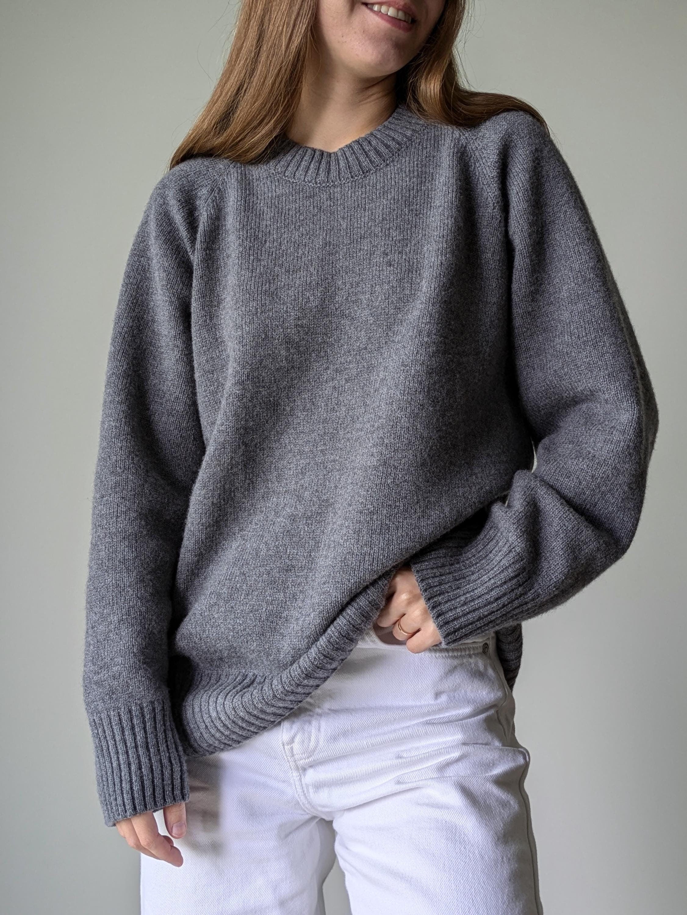 Gray cashmere & cashmere