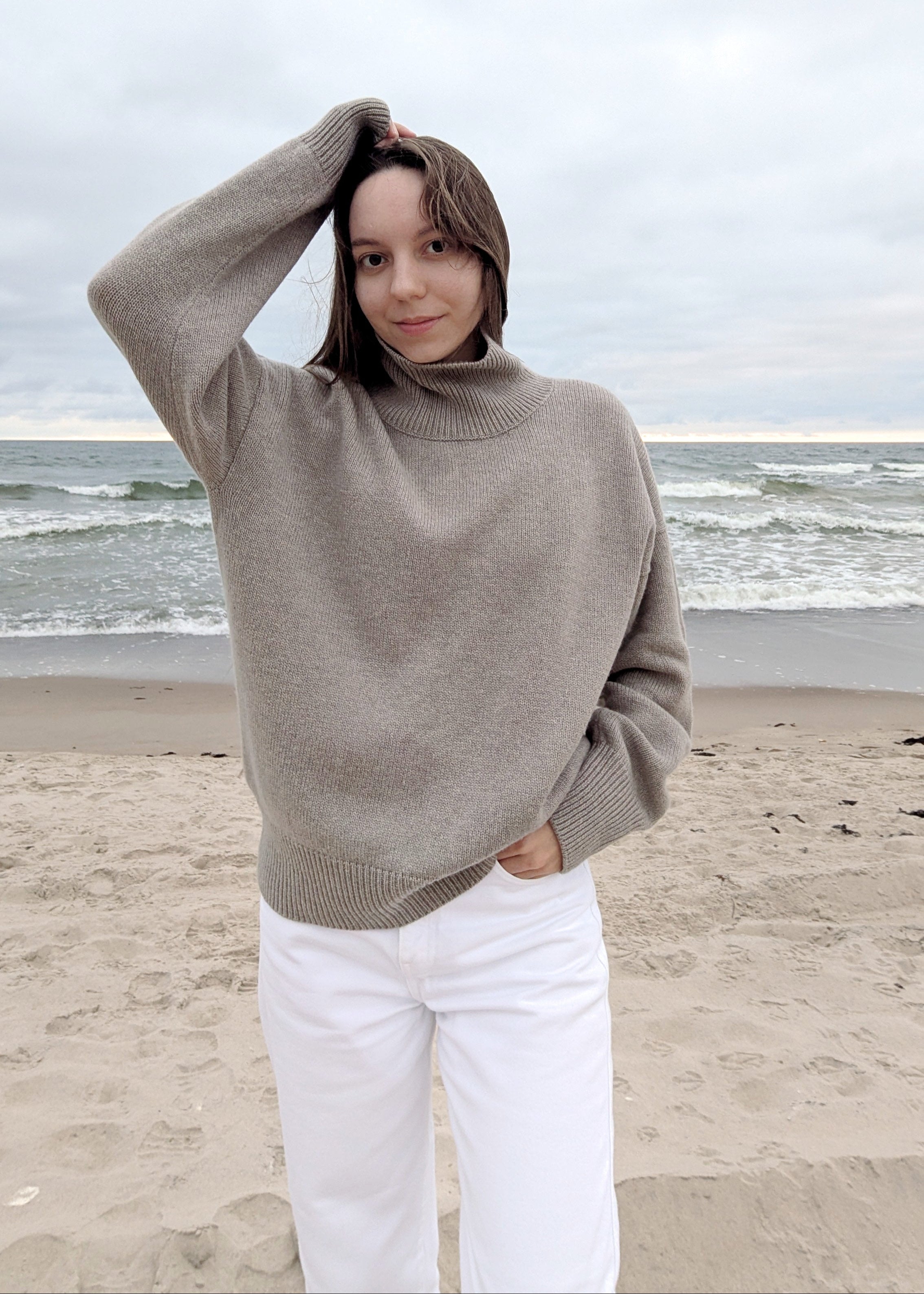 Taupe oversized sweater