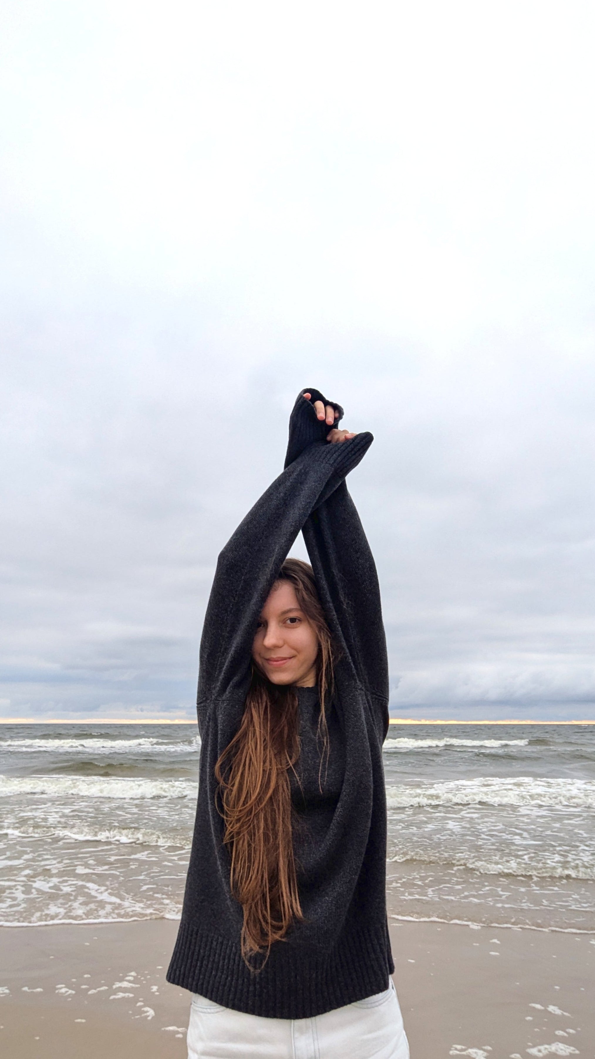 Anthracite women's sweater sweater