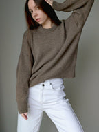 brown cashmere sweater women