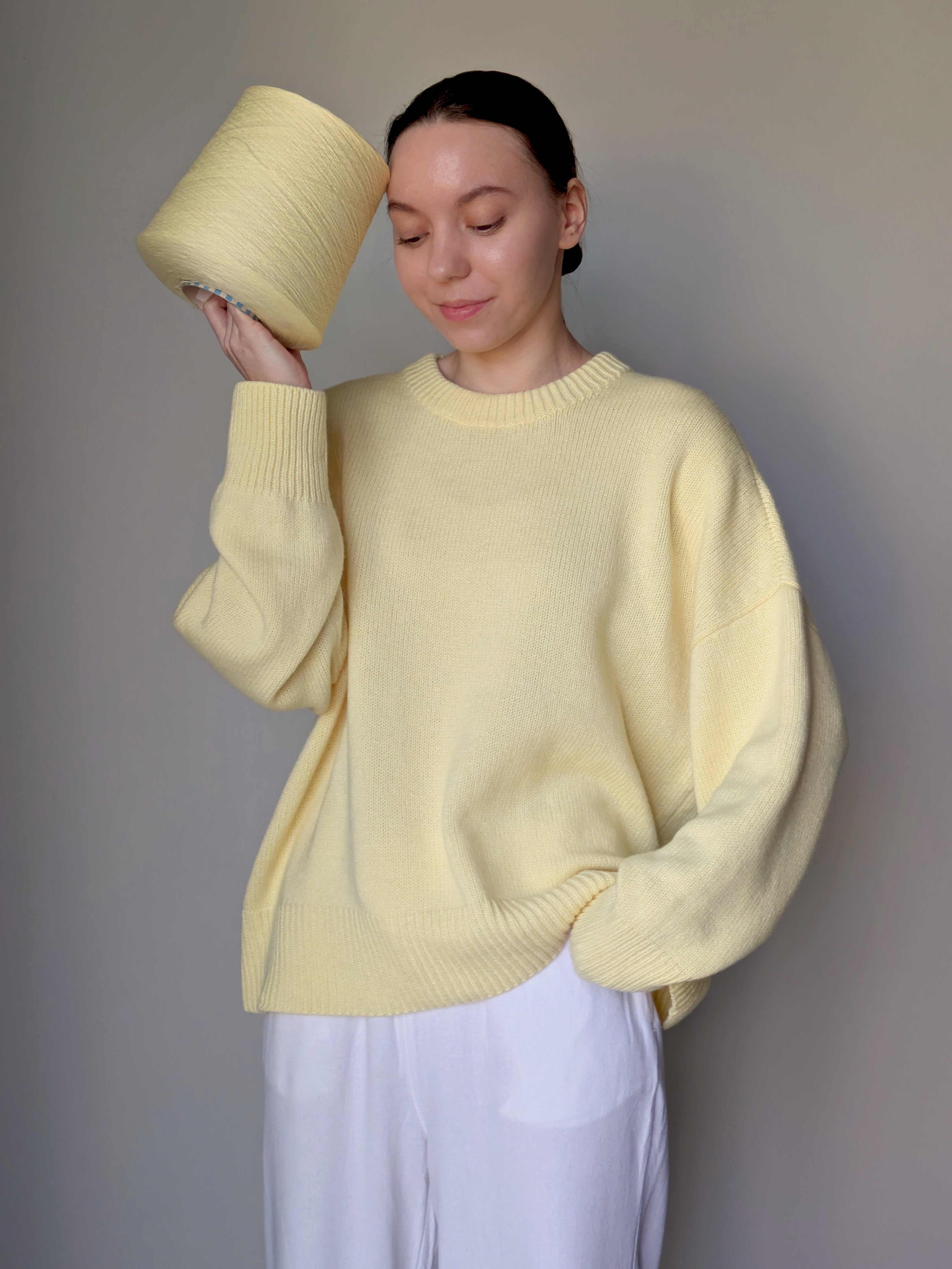 Yellow wool sweater