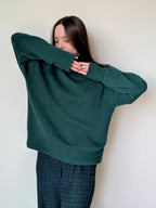 green cashmere sweater women