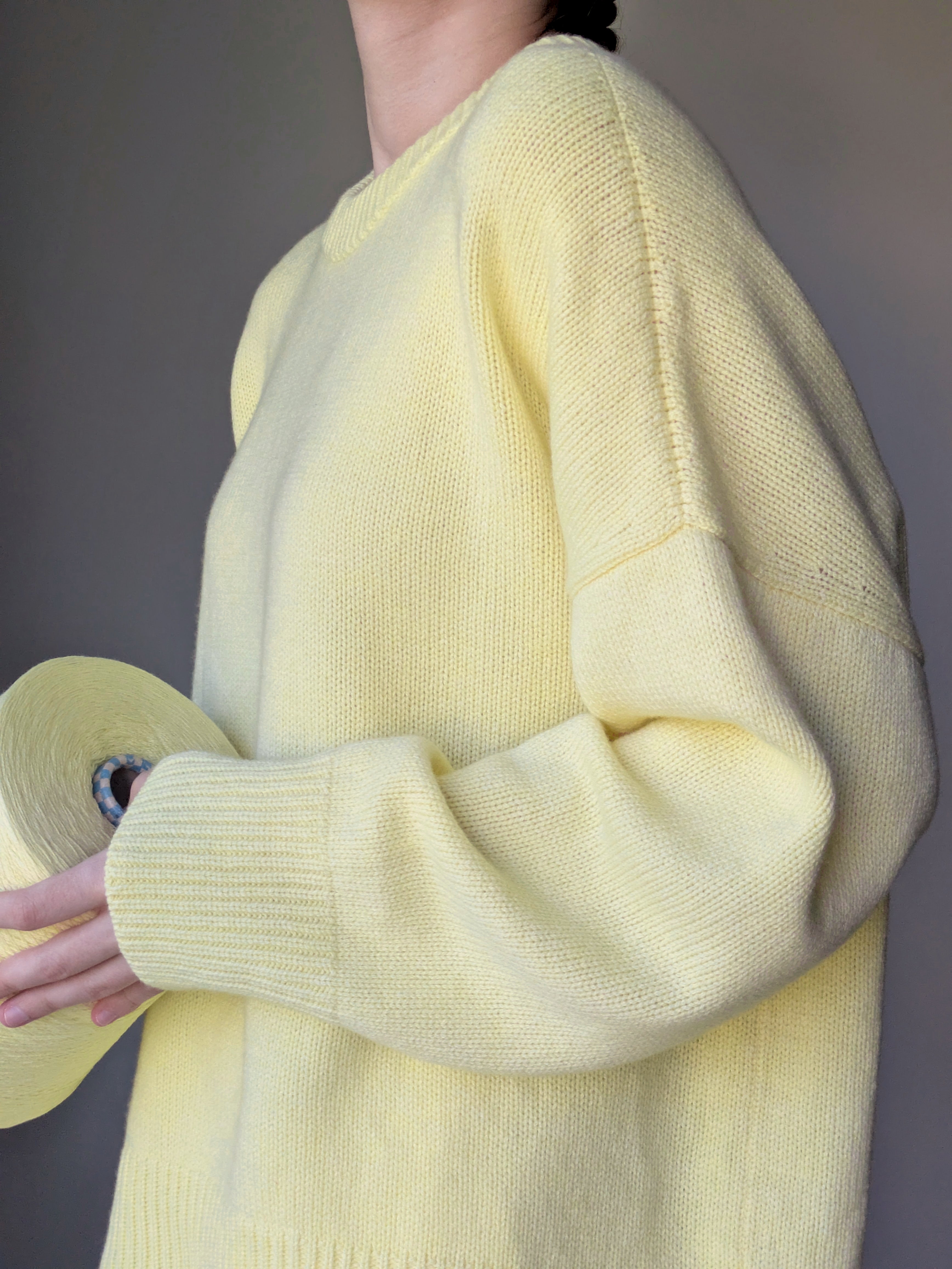 Yellow wool sweater