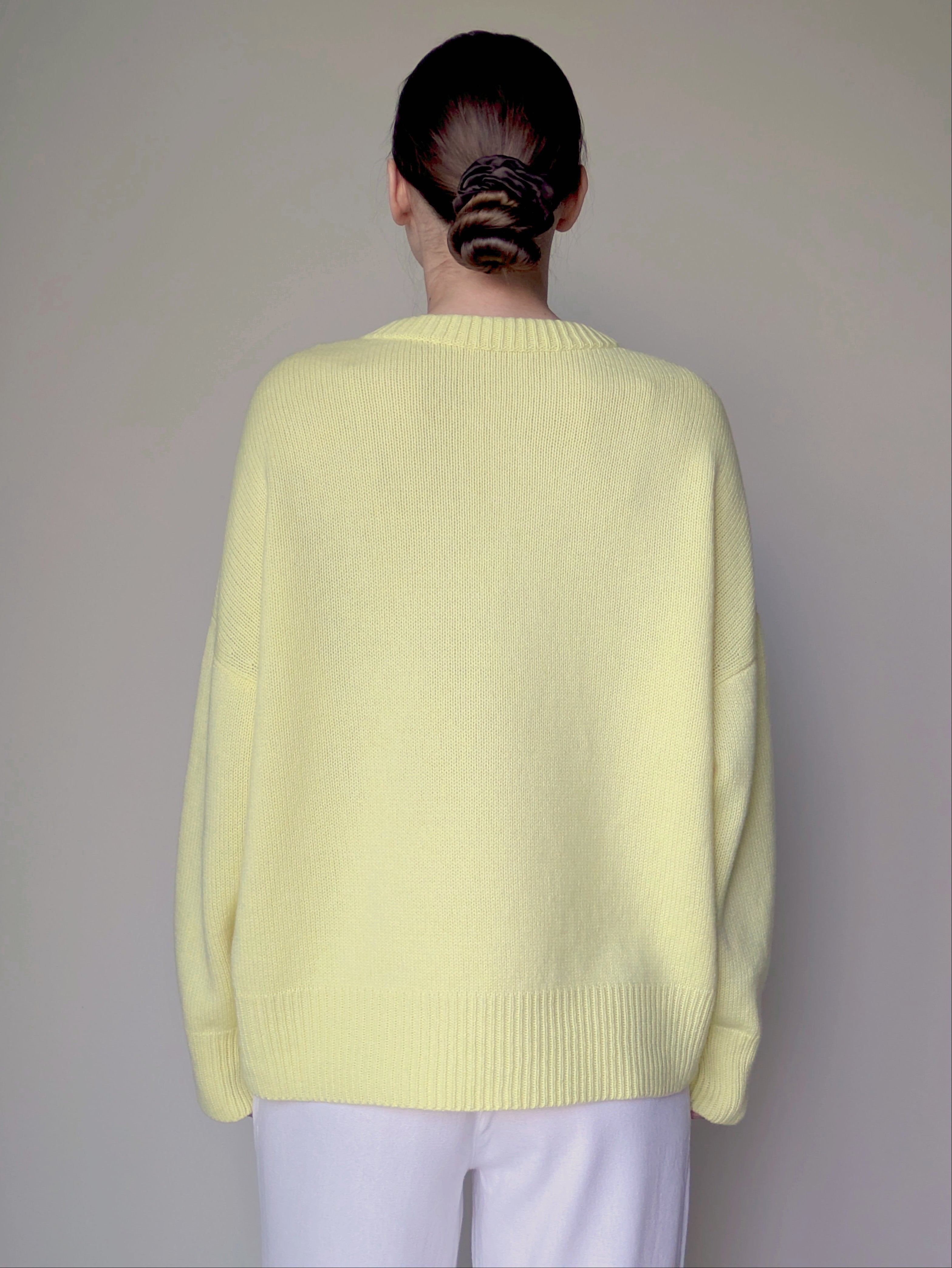 Yellow wool sweater