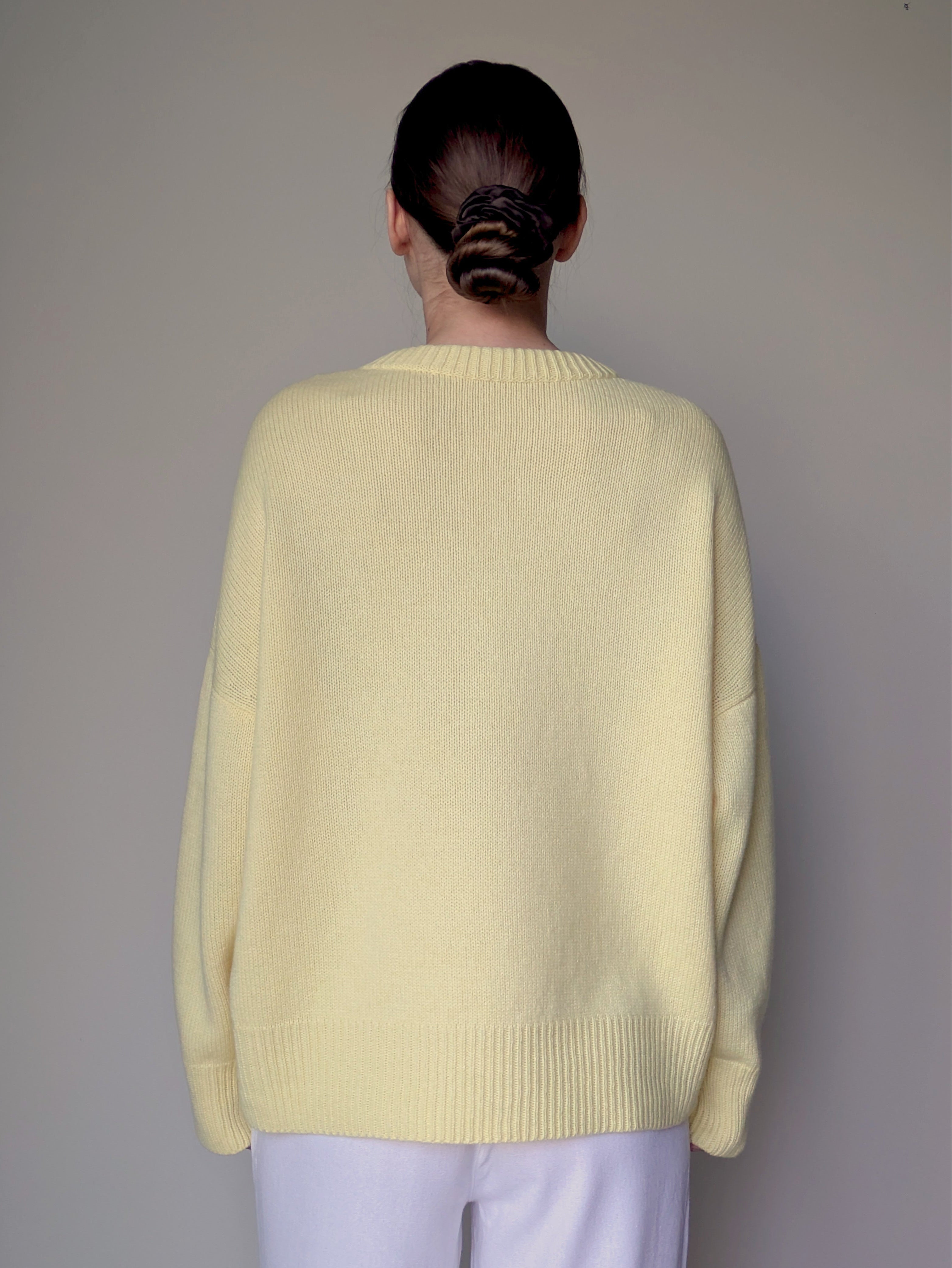 Yellow wool sweater