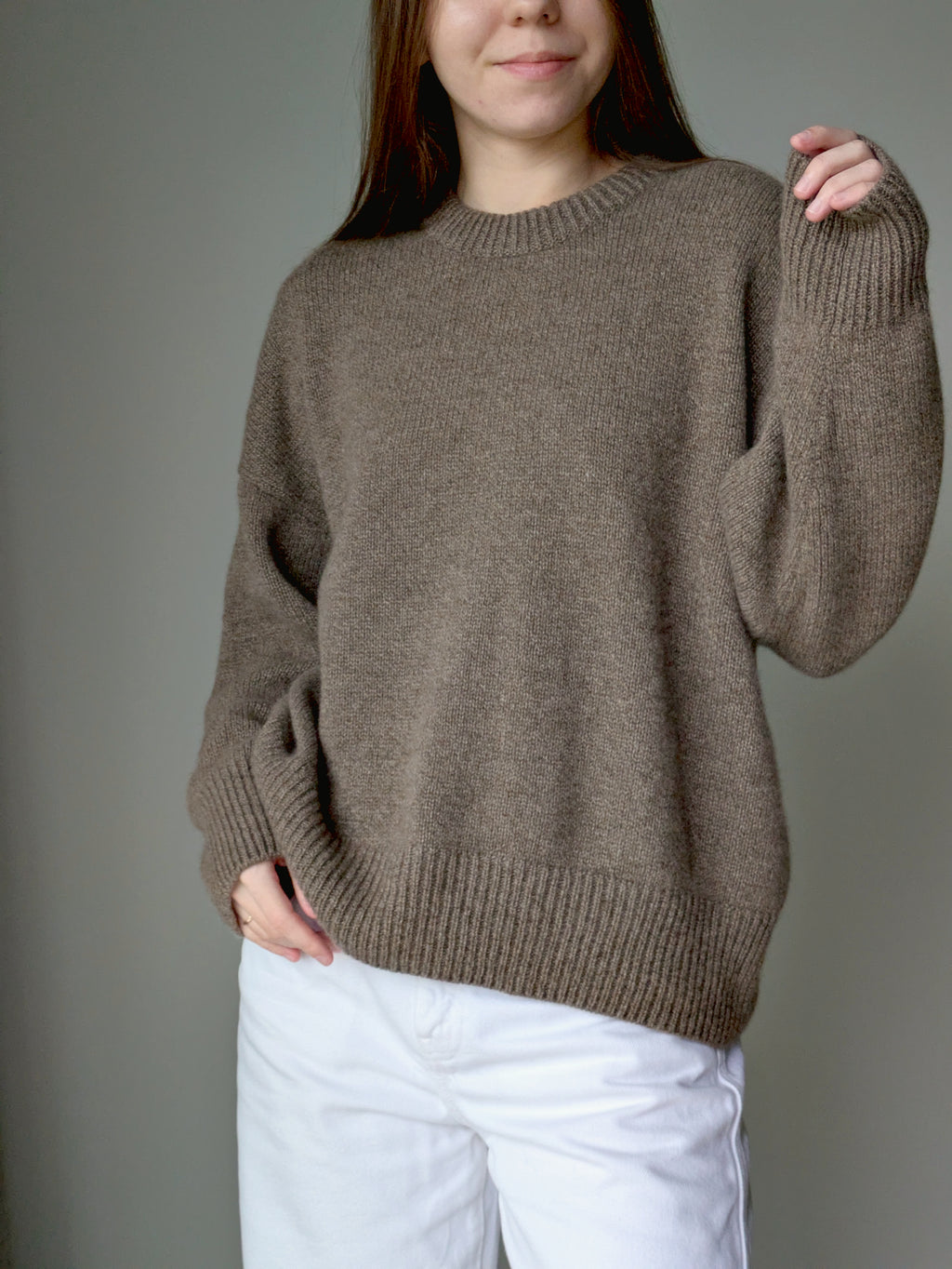 brown cashmere sweater women