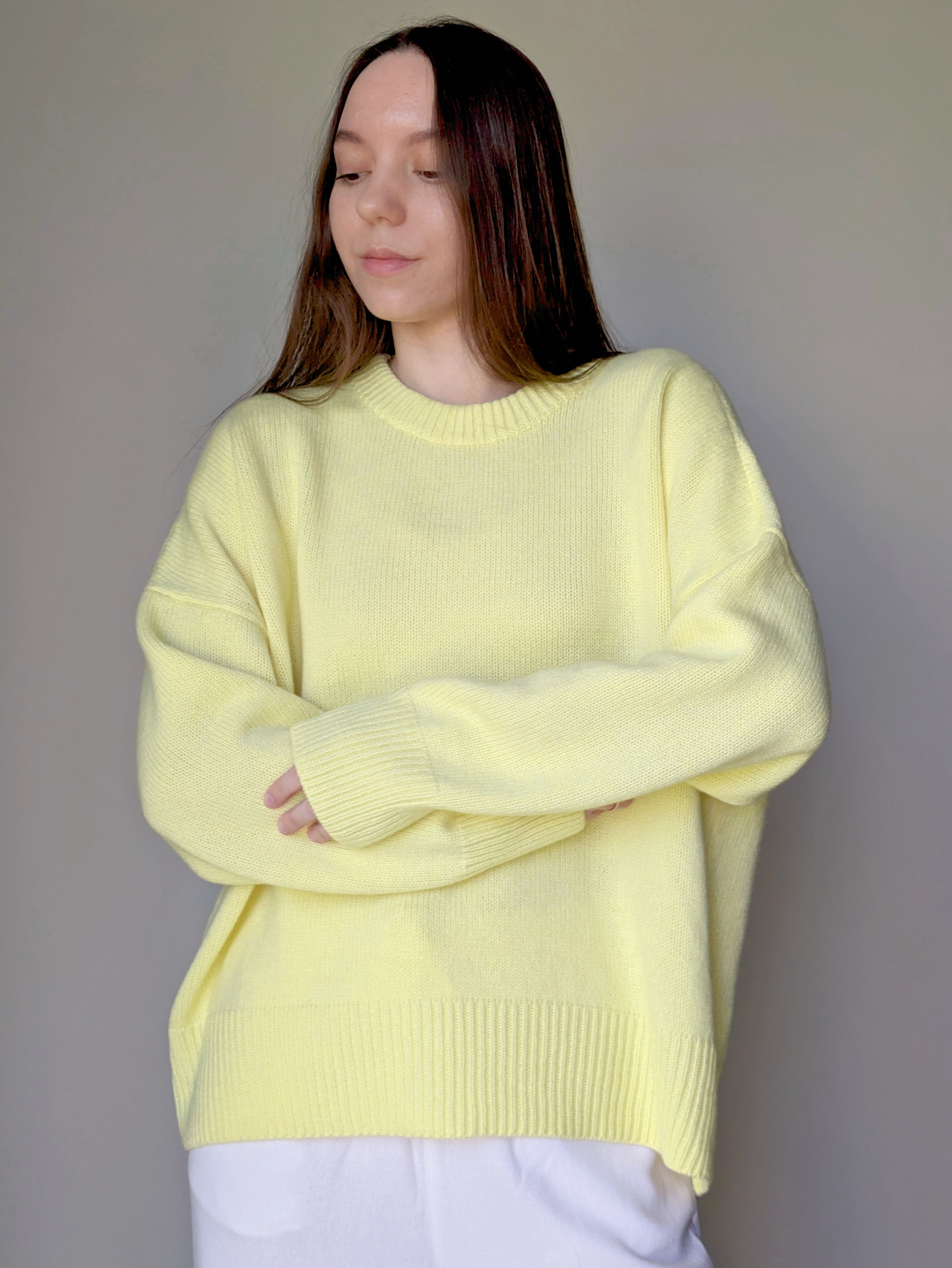 Yellow wool sweater