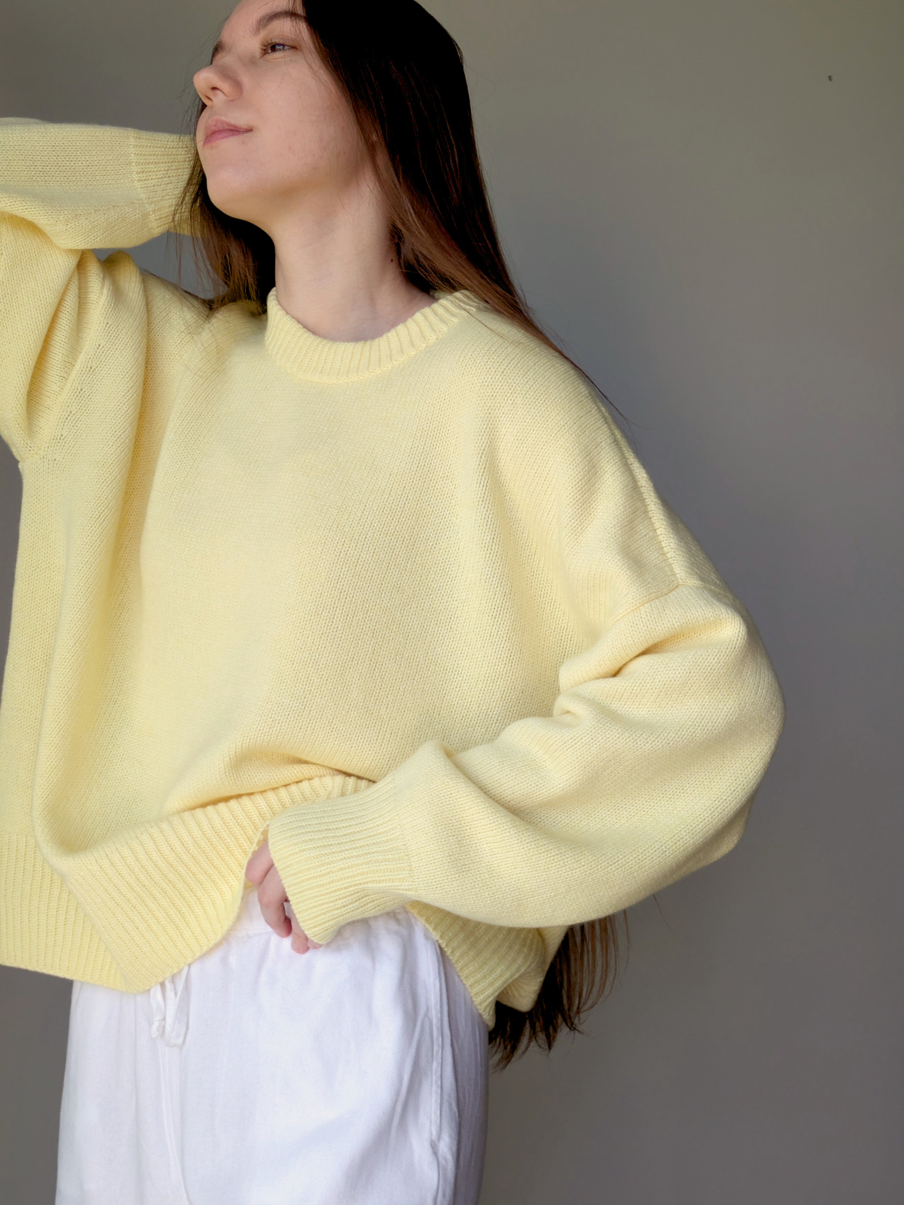 Yellow wool sweater