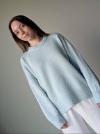 Light blue cashmere sweater