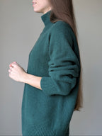 green cashmere sweater women