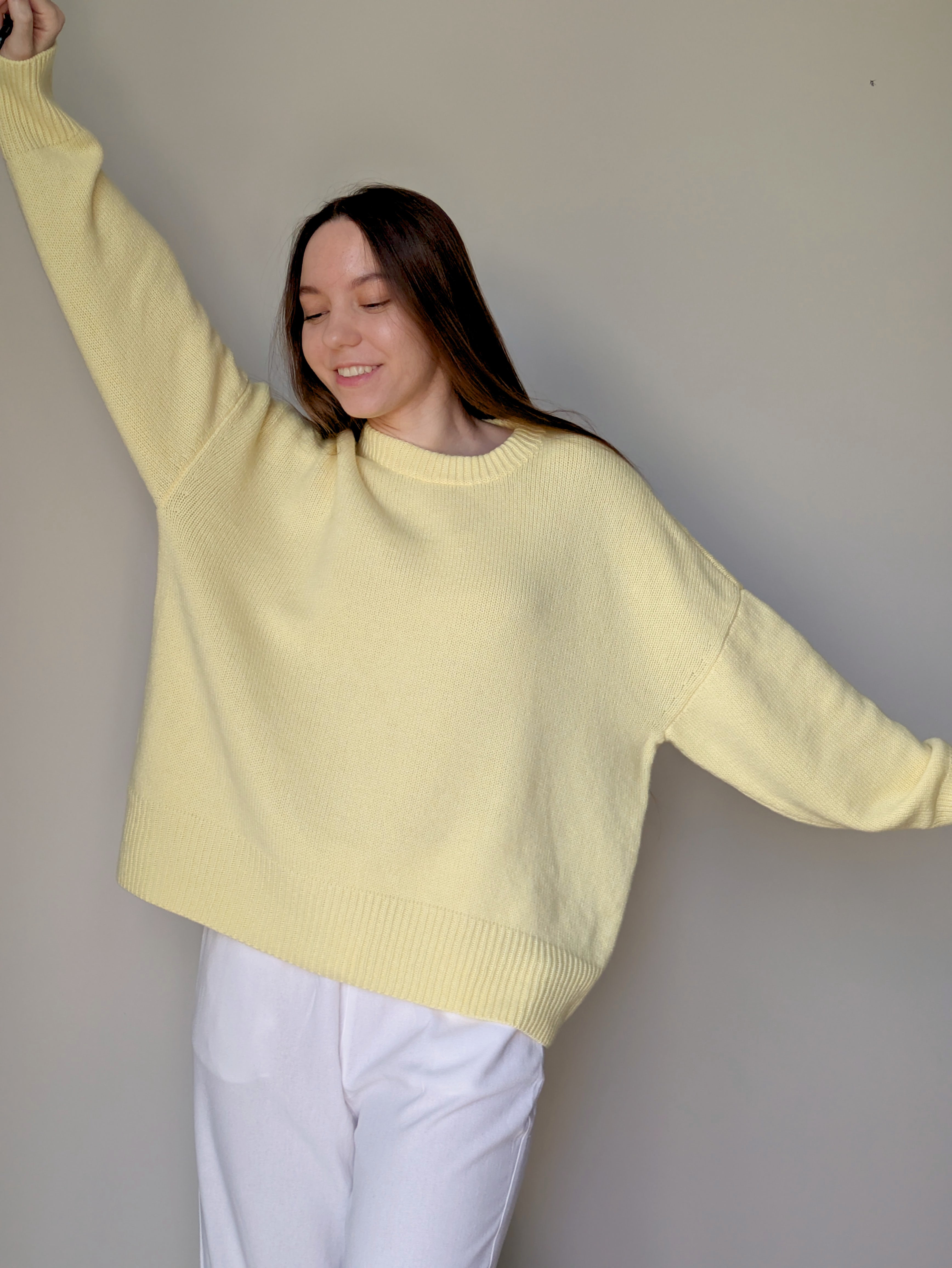 Yellow wool sweater