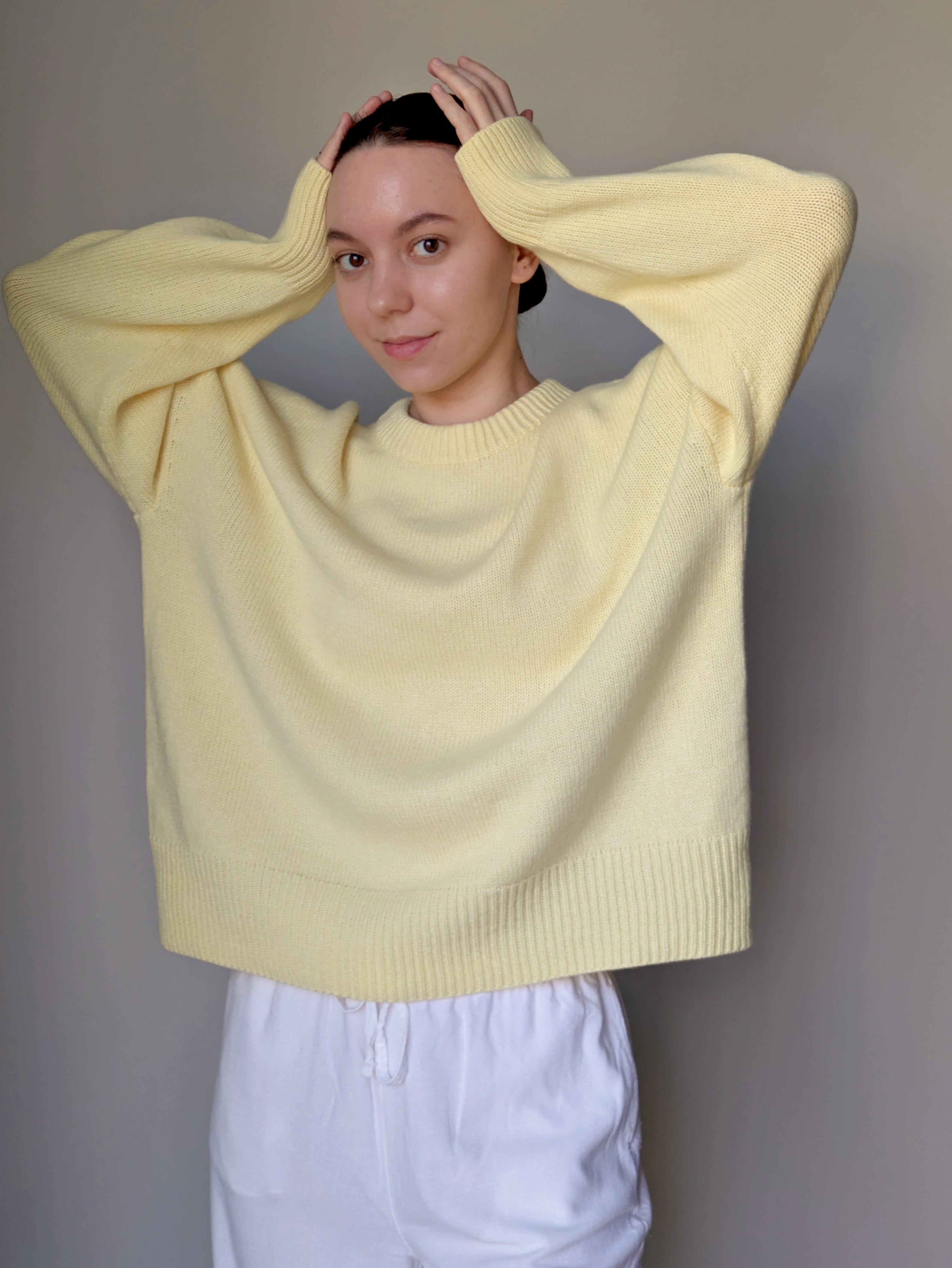 Yellow wool sweater
