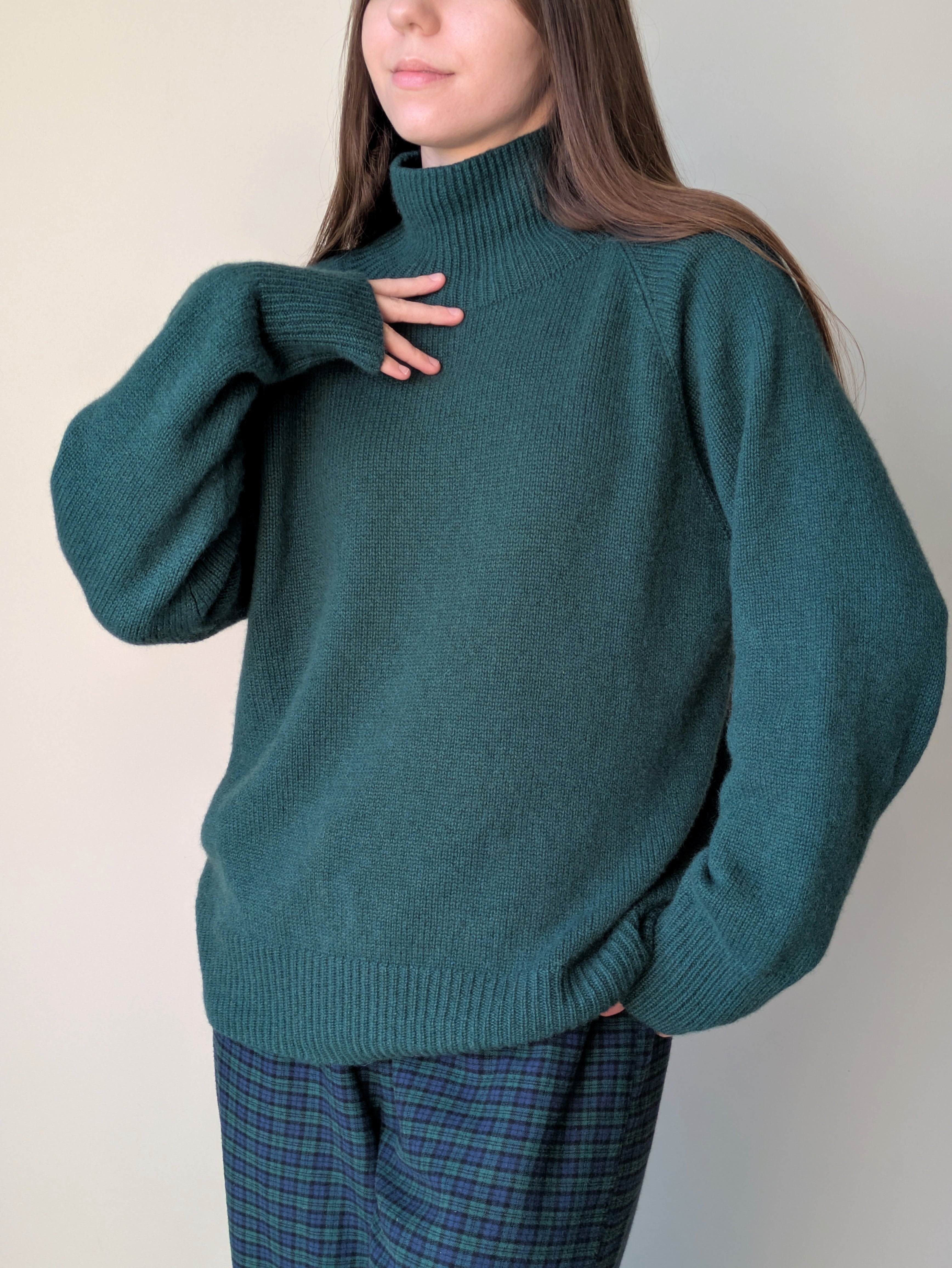 Pure Cashmere Sweater - Turtleneck Jumper