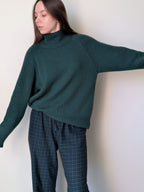 green cashmere sweater women