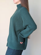 green cashmere sweater women