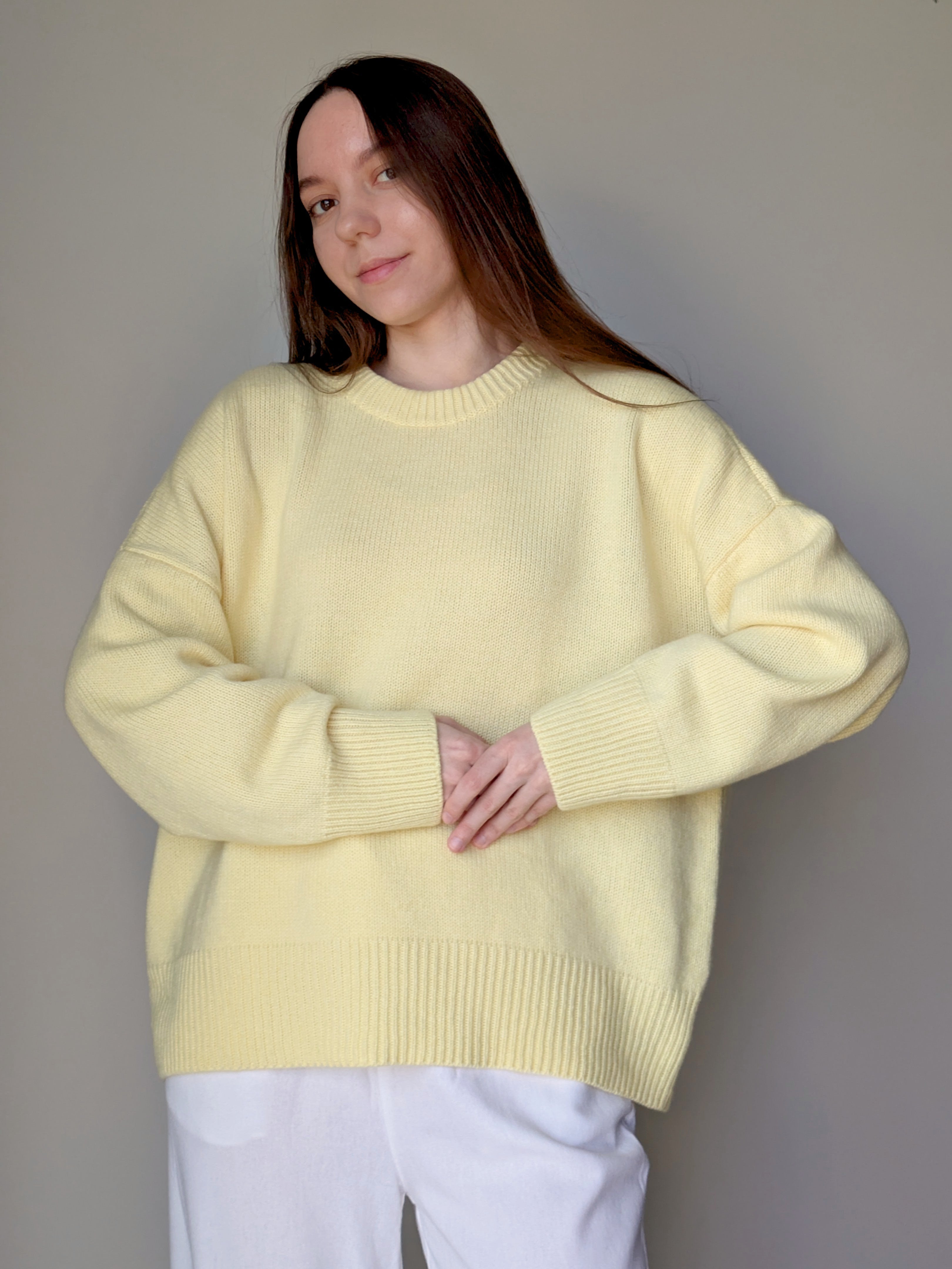 Yellow wool sweater