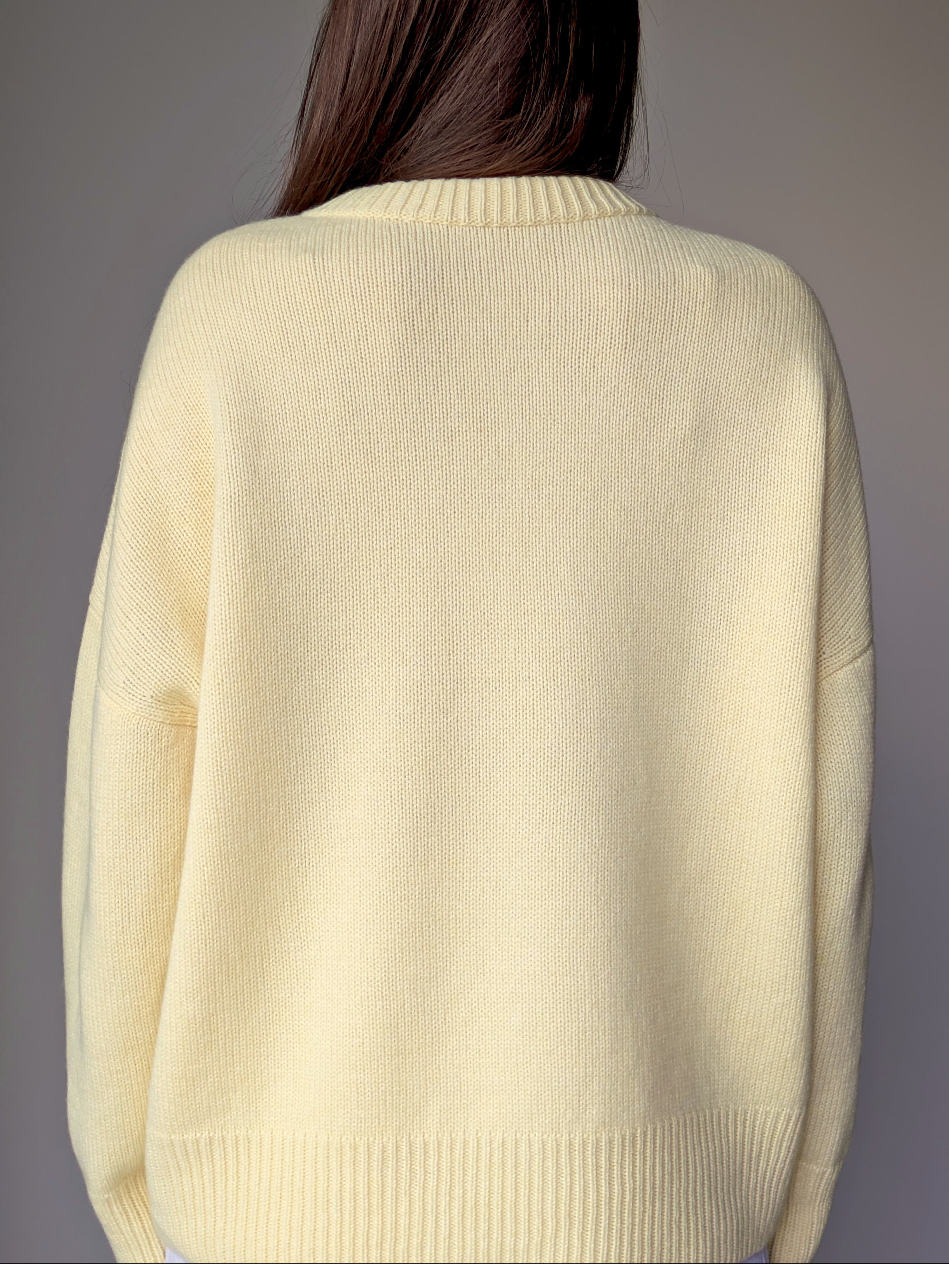 Yellow wool sweater