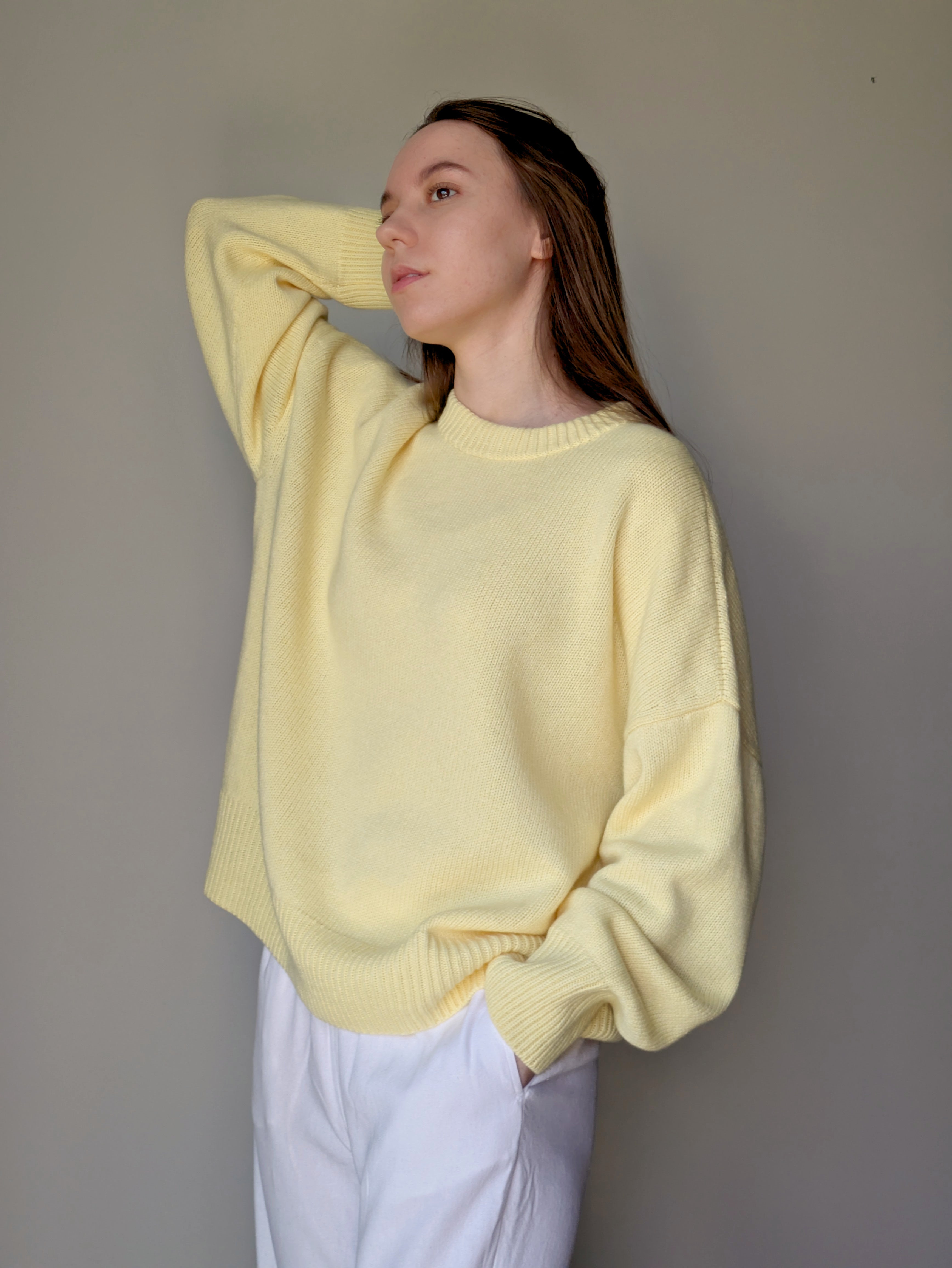 Yellow wool sweater