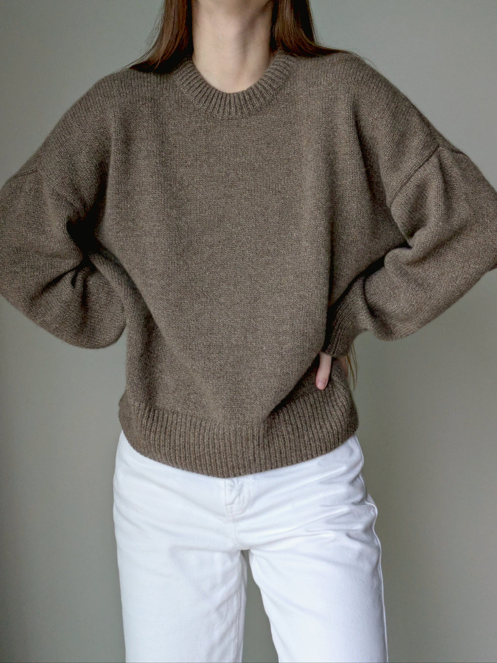 brown cashmere sweater women