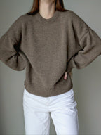 brown cashmere sweater women