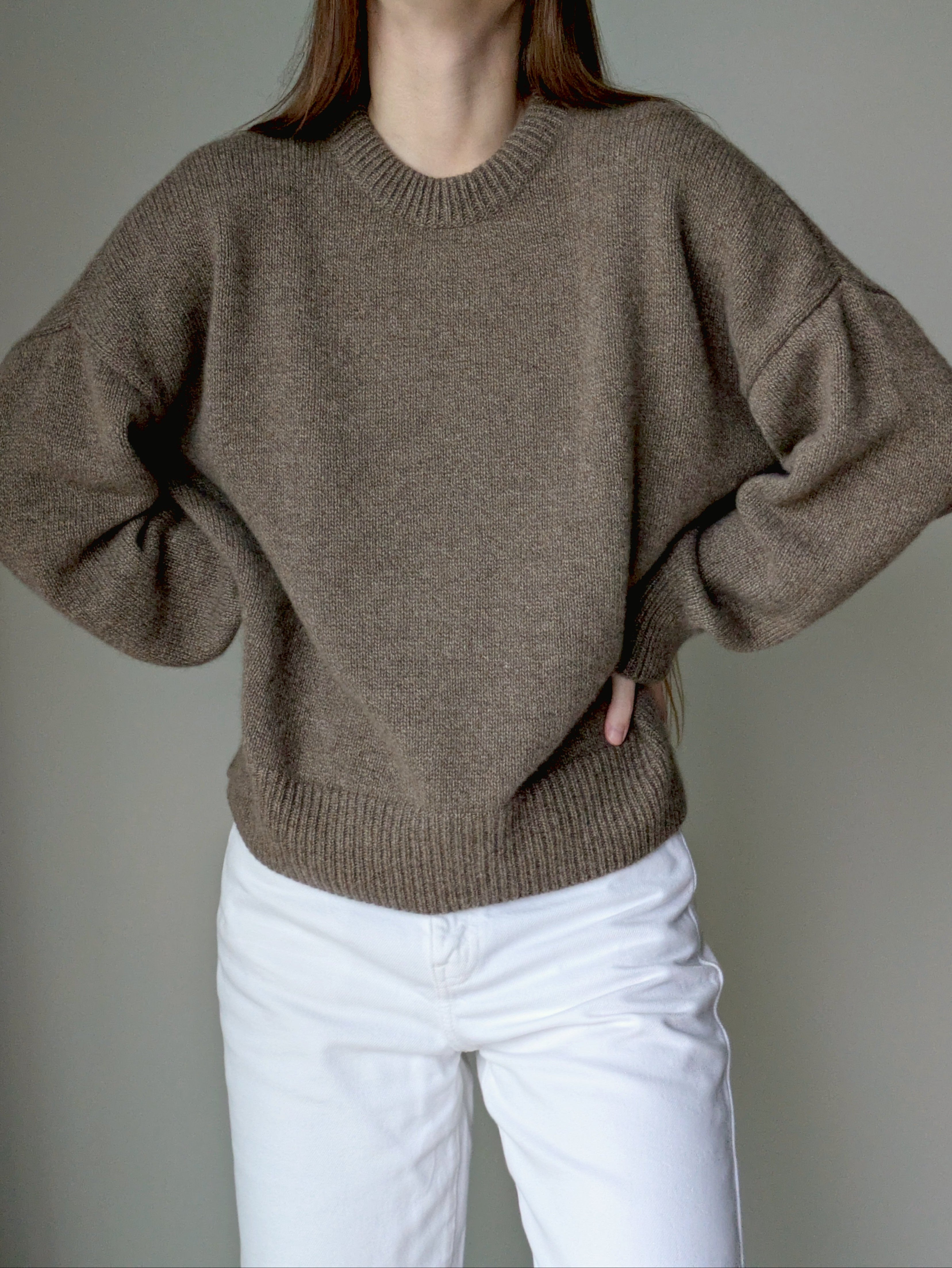 brown cashmere sweater women