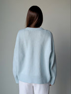 Light blue cashmere sweater