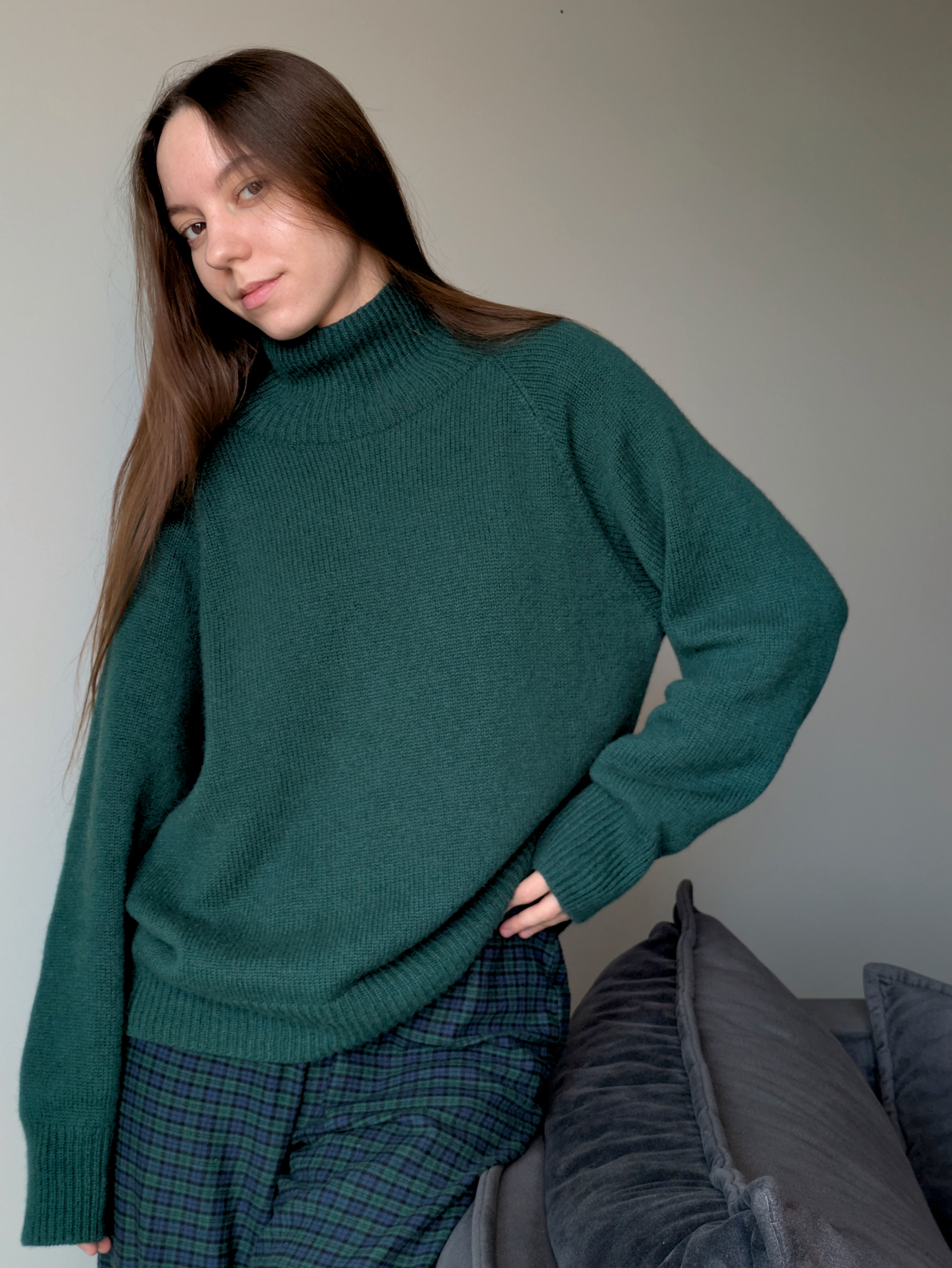 Pure Cashmere Sweater - Turtleneck Jumper