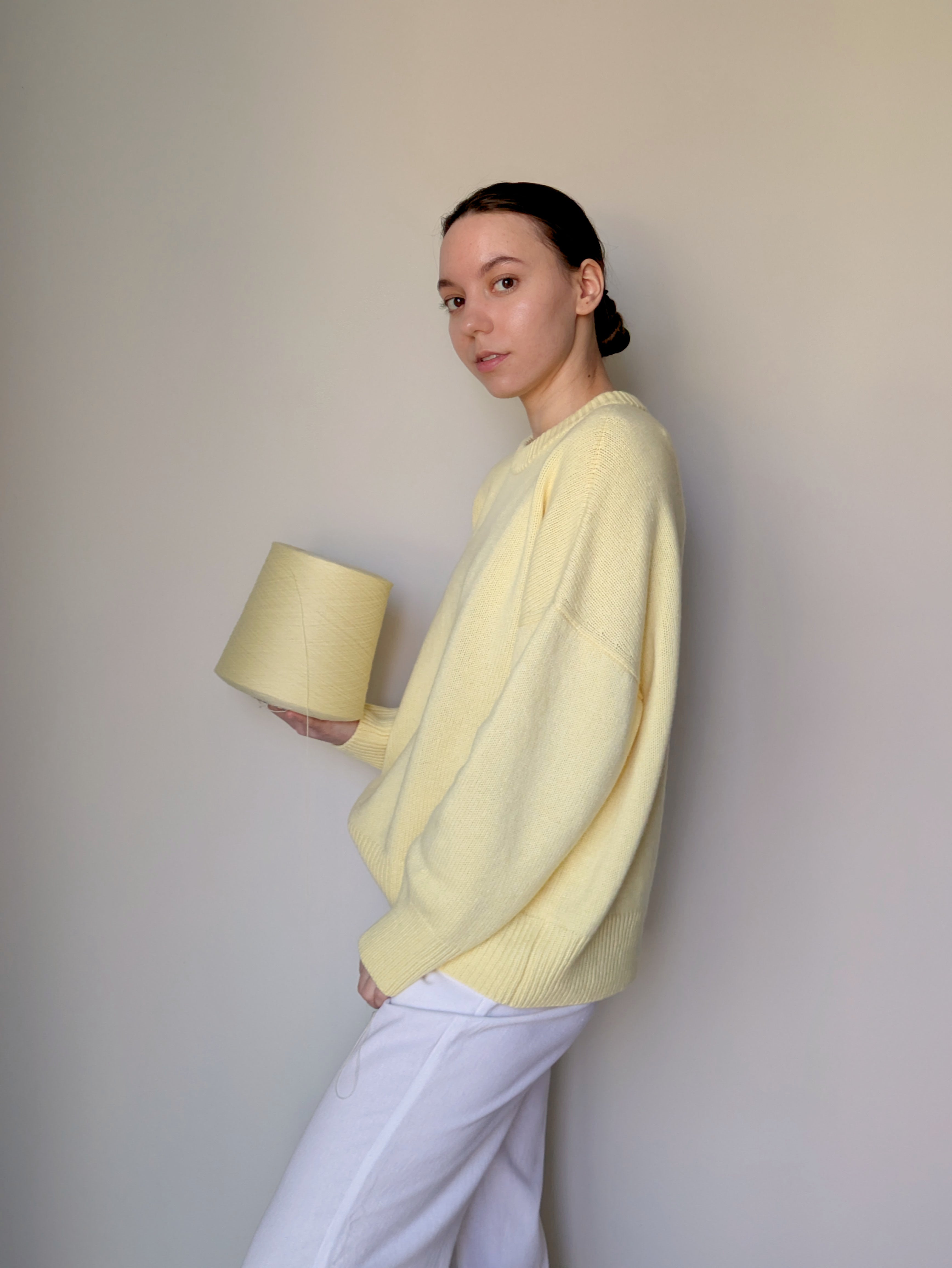 Yellow wool sweater