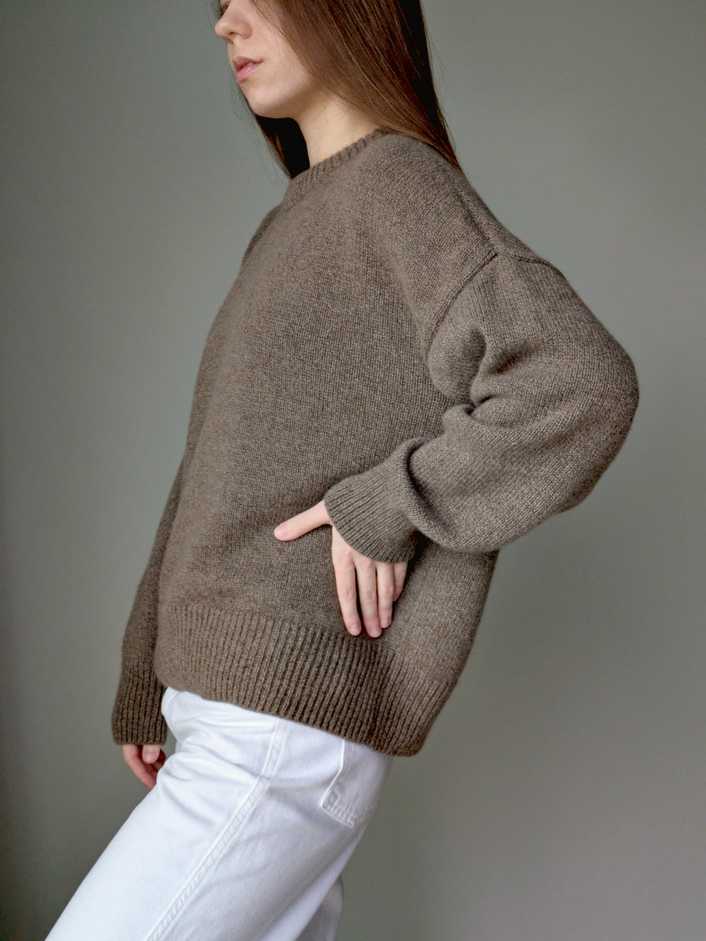 brown cashmere sweater women