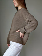 brown cashmere sweater women