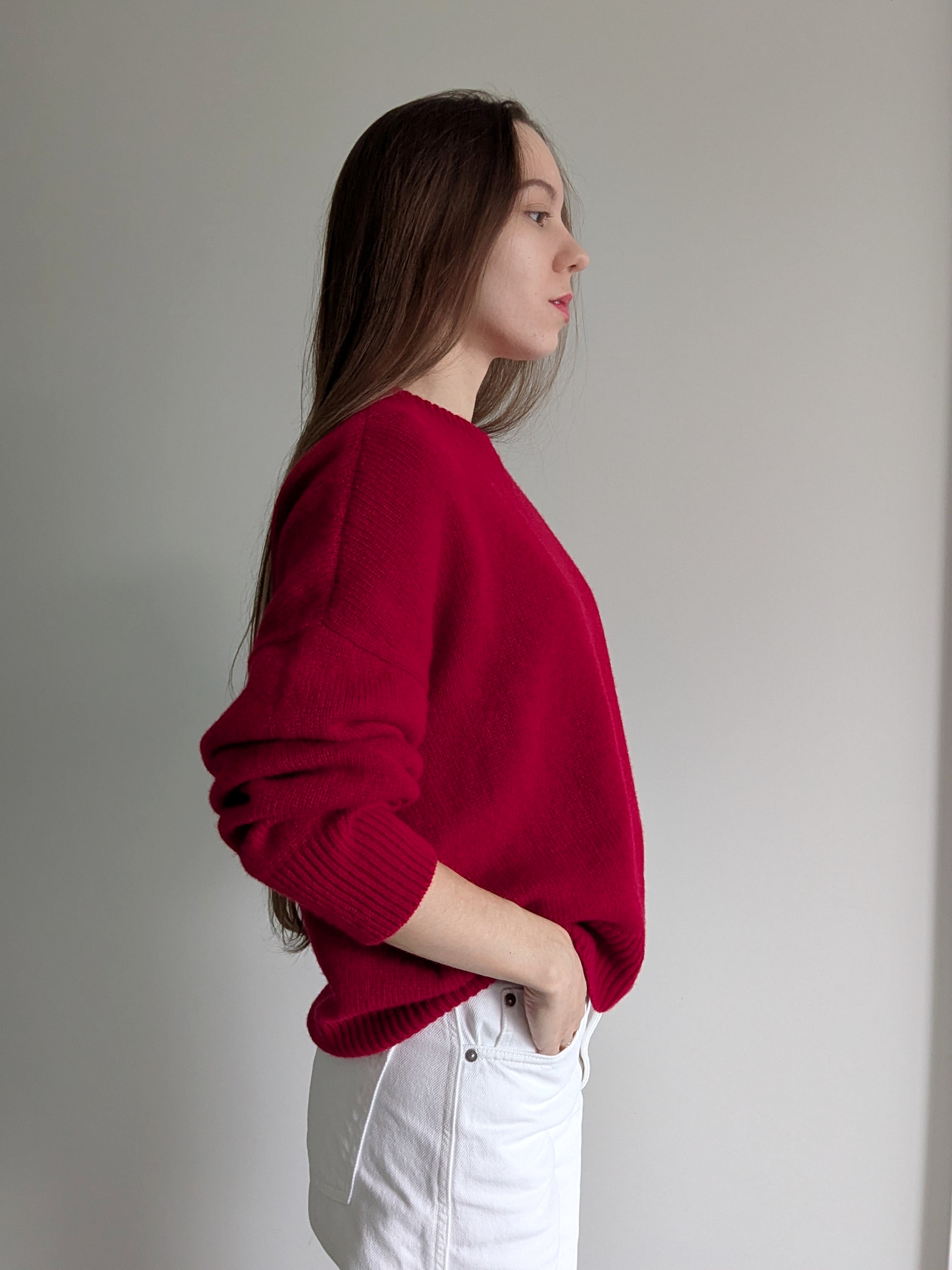 Pure Cashmere Sweater - Soft Warm Classic Minimalist Women's