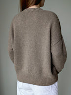 brown cashmere sweater women