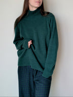 green cashmere sweater women