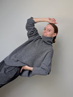 Gray cashmere sweater