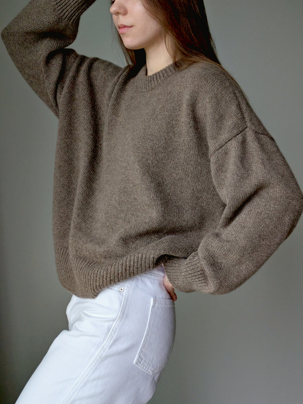 brown cashmere sweater women