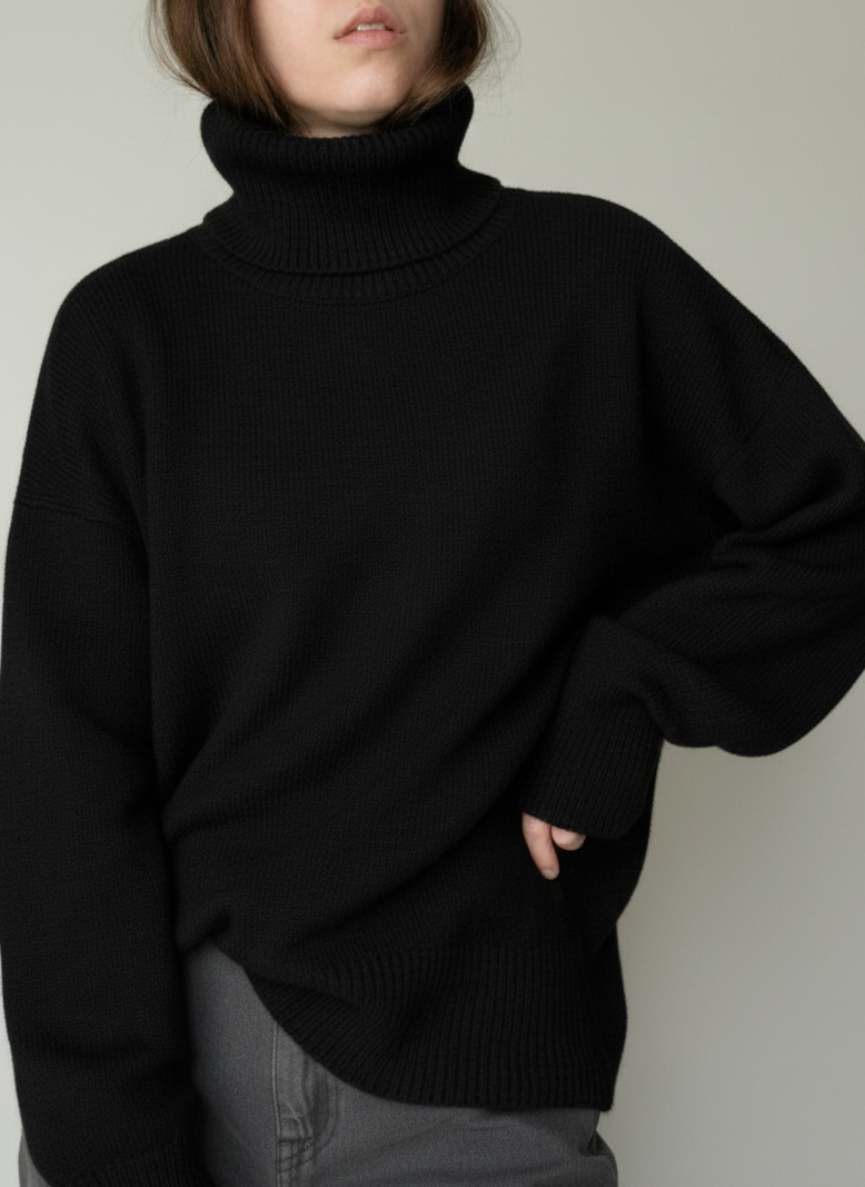 black cashmere sweater women