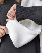 White cashmere blend sweater women