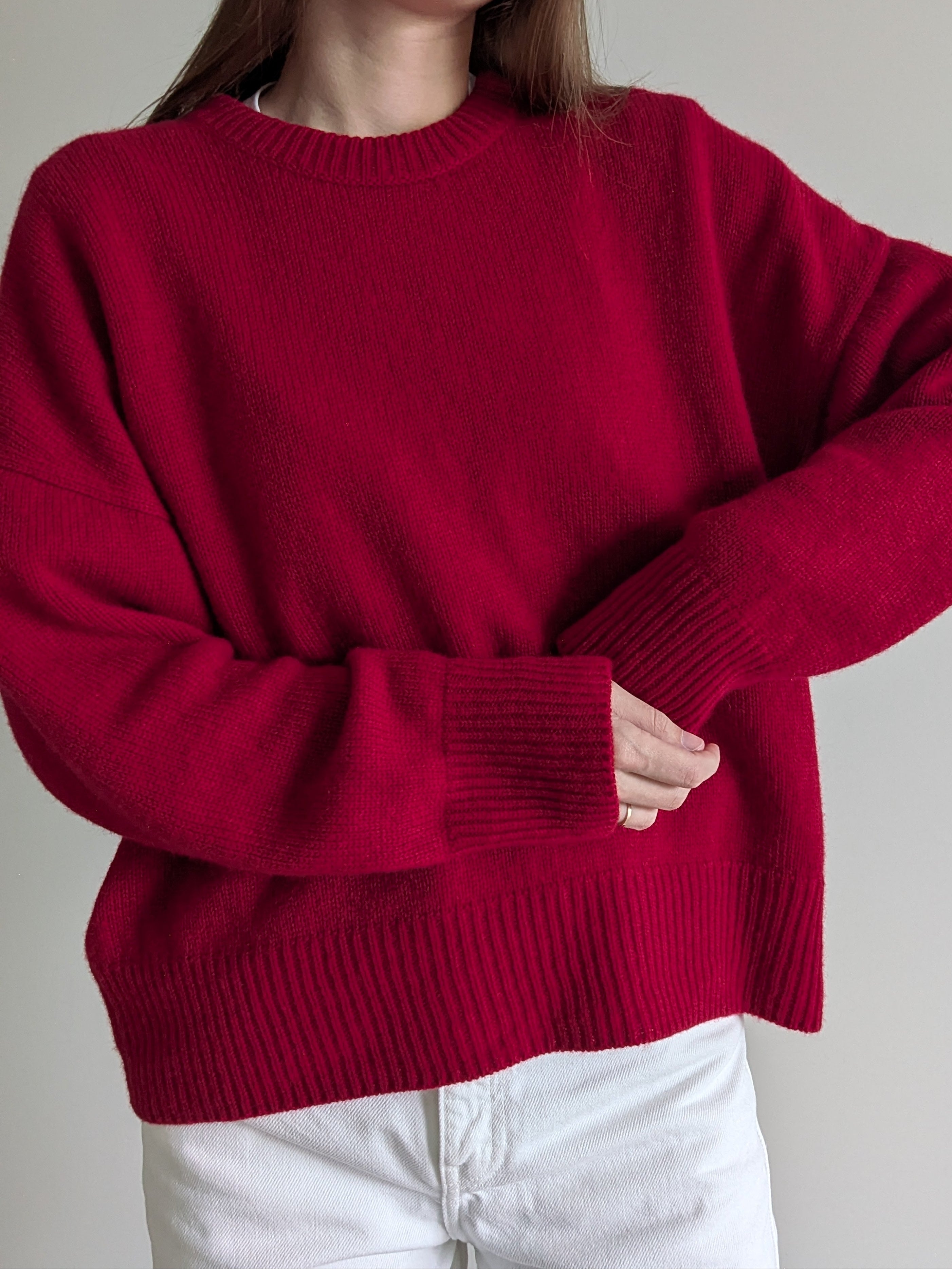 Pure Cashmere Sweater - Soft Warm Classic Minimalist Women's