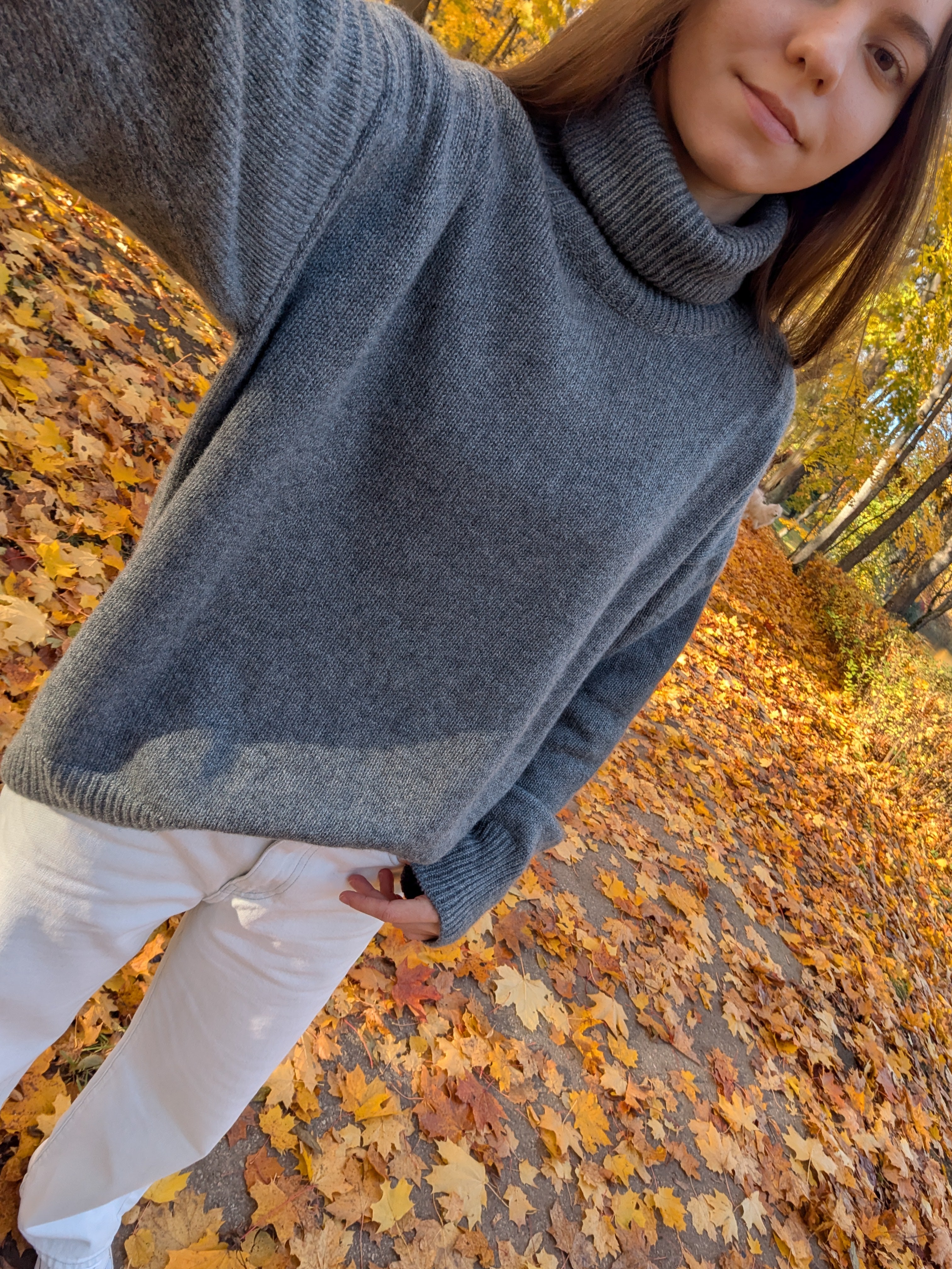gray cashmere sweater women