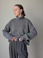 Gray cashmere sweater