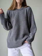 Gray sweater front view