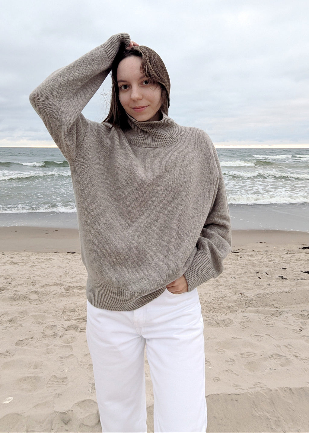 Taupe oversized sweater