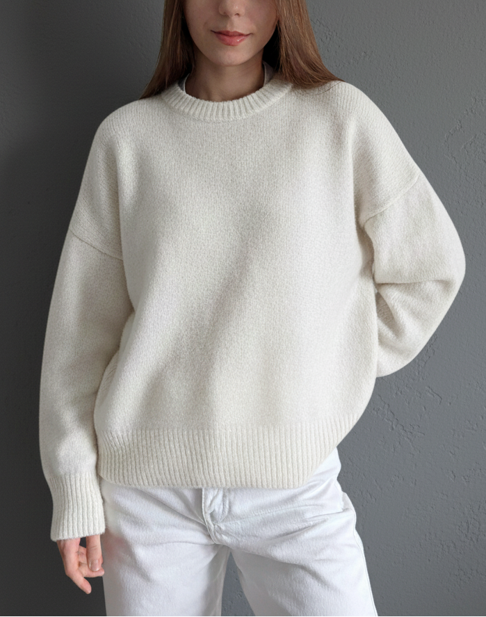 white cashmere sweater women